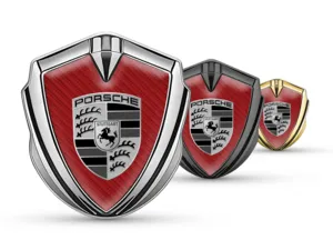 Porsche Insignia De Coche Diseño Pro Acero Inox Max